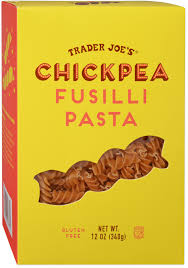 TRADER JOES CHICKPEA FUSILLI PASTA 12 OZ #ROCK VALUE-ORDER BY  TUESDAY EVENING AUGUST 19 ARRIVING AUGUST 27 FOR DELIVERY#