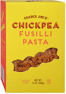 TRADER JOES CHICKPEA FUSILLI PASTA 12 OZ #ROCK VALUE-ORDER BY  TUESDAY EVENING AUGUST 19 ARRIVING AUGUST 27 FOR DELIVERY#