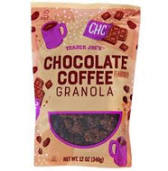 TRADER JOES CHOCOLATE COFFEE FLAVORED GRANOLA 12 OZ #ROCK VALUE-ORDER BY TUESDAY EVENING NOV 04  ARRIVING NOV 12  FOR DELIVERY#