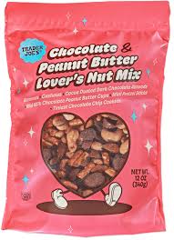 TRADER JOE'S CHOCOLATE AND PEANUT BUTTER LOVER'S NUT MIX 12 OZ #ROCK VALUE-ORDER BY TUESDAY EVENING NOV 25 ARRIVING DEC 03 FOR DELIVERY#