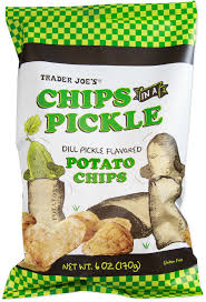 TRADER JOE'S CHIPS IN A PICKLE 6 OZ #ROCK VALUE-ORDER BY TUESDAY EVENING NOV 25 ARRIVING DEC 03 FOR DELIVERY#