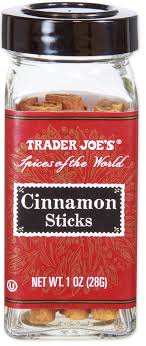 TRADER JOES CINNAMON STICKS 1 OZ #ROCK VALUE-ORDER BY  TUESDAY EVENING AUGUST 19 ARRIVING AUGUST 27 FOR DELIVERY#