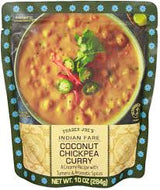 TRADER JOES COCONUT CHICKPEA CURRY 10 OZ #ROCK VALUE-ORDER BY TUESDAY EVENING SEP 30 ARRIVING OCT 08 FOR DELIVERY#