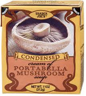 TRADER JOES CONDENSED CREAM OF PORTABELLA MUSHROOM SOUP 11 OZ #ROCK VALUE-ORDER BY TUESDAY EVENING SEP 30 ARRIVING OCT 08 FOR DELIVERY#