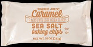 TRADER JOES CARAMEL SEA SALT BAKING CHIPS 10 OZ #ROCK VALUE-ORDER BY  TUESDAY EVENING DEC 23  ARRIVING  DEC 31   FOR DELIVERY#