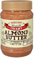 TRADER JOES CREAMY ALMOND BUTTER NO SALT 16 OZ #ROCK VALUE-ORDER BY  TUESDAY EVENING OCT 28  ARRIVING NOV 05   FOR DELIVERY#