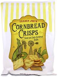 TRADER JOE'S CORNBREAD CRISPS 6 OZ #ROCK VALUE-ORDER BY TUESDAY EVENING NOV 25 ARRIVING DEC 03 FOR DELIVERY#