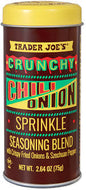 TRADER JOES CRUNCHY CHILI ONION SPRINKLE SEASONING BLEND 2.64 OZ #ROCK VALUE-ORDER BY  TUESDAY EVENING AUGUST 19 ARRIVING AUGUST 27 FOR DELIVERY#