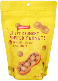 TRADER JOE'S CRISPY, CRUNCHY COATED PEANUTS 8 OZ #ROCK VALUE-ORDER BY TUESDAY EVENING NOV 25 ARRIVING DEC 03 FOR DELIVERY#