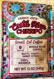 TRADER JOE'S COSTA RICA CHIRRIPO SMALL LOT COFFEE 12 OZ #ROCK VALUE-ORDER BY  TUESDAY EVENING JULY 15 ARRIVING JULY 23   FOR DELIVERY#