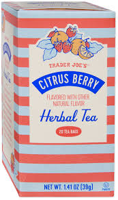 TRADER JOE'S CITRUS BERRY HERBAL TEA 20 CT #ROCK VALUE-ORDER BY  TUESDAY EVENING JULY 15 ARRIVING JULY 23   FOR DELIVERY#