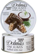 TRADER JOES DOLMAS (GRAPE LEAVES AND RICE) 9.86 OZ #ROCK VALUE-ORDER BY TUESDAY EVENING AUGUST 19 ARRIVING AUGUST 27 FOR DELIVERY#