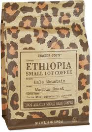 TRADER JOE'S ETHIOPIA SMALL LOT COFFEE BALE MOUNTAIN 12 OZ #ROCK VALUE-ORDER BY  TUESDAY EVENING JULY 15 ARRIVING JULY 23   FOR DELIVERY#