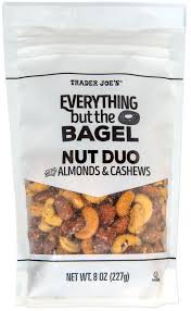 TRADER JOES EVERYTHING BUT THE BAGEL NUT DUO 8 OZ #ROCK VALUE-ORDER BY  TUESDAY EVENING SEP 09  ARRIVING SEP 17   FOR DELIVERY#