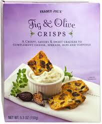 TRADER JOE'S FIG AND OLIVE CRISPS 5.3 OZ  #ROCK VALUE-ORDER BY TUESDAY EVENING NOV 25 ARRIVING DEC 03 FOR DELIVERY#