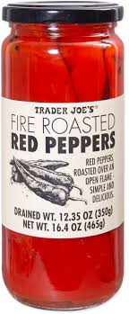 TRADER JOES FIRE ROASTED RED PEPPERS 16.4 OZ #ROCK VALUE-ORDER BY TUESDAY EVENING AUGUST 19 ARRIVING AUGUST 27 FOR DELIVERY#