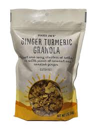 TRADER JOES GLUTEN FREE GINGER TURMERIC GRANOLA 12 OZ #ROCK VALUE-ORDER BY TUESDAY EVENING NOV 04  ARRIVING NOV 12  FOR DELIVERY#