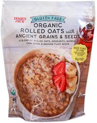 TRADER JOES GLUTEN FREE ORGANIC ROLLED OATS WITH ANCIENT GRAINS AND SEEDS 24 OZ #ROCK VALUE-ORDER BY TUESDAY EVENING NOV 04  ARRIVING NOV 12  FOR DELIVERY#