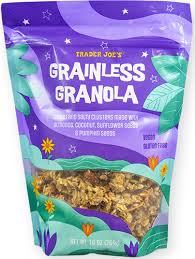 TRADER JOES GRAINLESS GRANOLA 10 OZ #ROCK VALUE-ORDER BY  TUESDAY EVENING SEP 09  ARRIVING SEP 17  FOR DELIVERY#