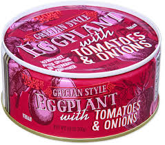 TRADER JOES GREECIAN STYLE EGGPLANT WITH TOMATOES & ONIONS 9.9 OZ #ROCK VALUE-ORDER BY TUESDAY EVENING AUGUST 19 ARRIVING AUGUST 27 FOR DELIVERY#
