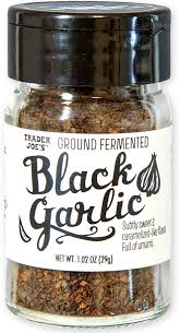 TRADER JOES GROUND FERMENTED BLACK GARLIC 1.02 OZ #ROCK VALUE-ORDER BY  TUESDAY EVENING AUGUST 19 ARRIVING AUGUST 27 FOR DELIVERY#