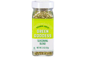 TRADER JOES GREEN GODDESS SEASONING BLEND 2 OZ #ROCK VALUE-ORDER BY  TUESDAY EVENING AUGUST 19 ARRIVING AUGUST 27 FOR DELIVERY#