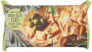 TRADER JOE'S GREEN OLIVE FLATS ITALIAN LINGUE CRACKERS 5.29 OZ #ROCK VALUE-ORDER BY TUESDAY EVENING NOV 25 ARRIVING DEC 03 FOR DELIVERY#