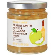 TRADER JOES GRANNY SMITH APPLE & CALVADOS SPIRITED FRUIT SPREAD 7.5 OZ #ROCK VALUE-ORDER BY  TUESDAY EVENING OCT 28  ARRIVING NOV 05   FOR DELIVERY#