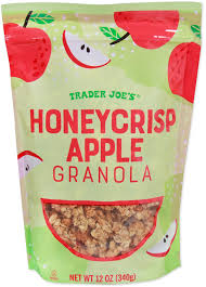 TRADER JOES HONEYCRISP APPLE GRANOLA 12 OZ #ROCK VALUE-ORDER BY TUESDAY EVENING NOV 04  ARRIVING NOV 12  FOR DELIVERY#