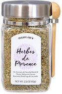 TRADER JOES HERBES DE PROVENCE 2.2 OZ #ROCK VALUE-ORDER BY  TUESDAY EVENING AUGUST 19 ARRIVING AUGUST 27 FOR DELIVERY#