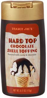 TRADER JOES HARD TOP CHOCOLATE SHELL TOPPING 6.17 OZ #ROCK VALUE-ORDER BY  TUESDAY EVENING OCT 28  ARRIVING NOV 05   FOR DELIVERY#