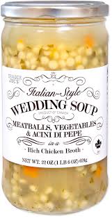 ITALIAN STYLE WEDDING SOUP 22 OZ #ROCK VALUE-ORDER BY TUESDAY EVENING AUGUST 19 ARRIVING AUGUST 27 FOR DELIVERY#