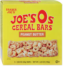 TRADER JOES JOE'S O'S CEREAL BARS 4.23 OZ #ROCK VALUE-ORDER BY  TUESDAY EVENING AUGUST 19  ARRIVING AUGUST 27  FOR DELIVERY#