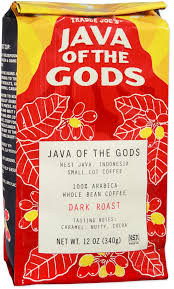 TRADER JOE'S JAVA OF THE GODS SMALL LOT COFFEE 12 OZ #ROCK VALUE-ORDER BY  TUESDAY EVENING JULY 15 ARRIVING JULY 23   FOR DELIVERY#