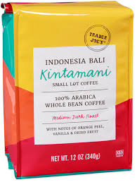 TRADER JOE'S KINTAMANI SMALL LOT COFFEE 12 OZ #ROCK VALUE-ORDER BY  TUESDAY EVENING JULY 15 ARRIVING JULY 23   FOR DELIVERY#