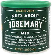 TRADER JOE'S NUTS ABOUT ROSEMARY MIX 12 OZ #ROCK VALUE-ORDER BY TUESDAY EVENING NOV 25 ARRIVING DEC 03 FOR DELIVERY#