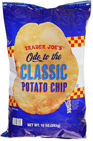 TRADER JOE'S ODE TO THE CLASSIC POTATO CHIP 10 OZ #ROCK VALUE-ORDER BY TUESDAY EVENING NOV 25 ARRIVING DEC 03 FOR DELIVERY#
