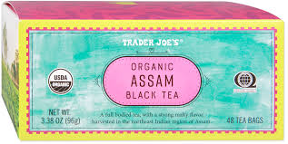 TRADER JOE'S ORGANIC ASSAM BLACK TEA 48 CT #ROCK VALUE-ORDER BY  TUESDAY EVENING JULY 15 ARRIVING JULY 23   FOR DELIVERY#