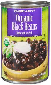 TRADER JOES ORGANIC BLACK BEANS 15.5 OZ #ROCK VALUE-ORDER BY TUESDAY EVENING AUGUST 19 ARRIVING AUGUST 27 FOR DELIVERY#