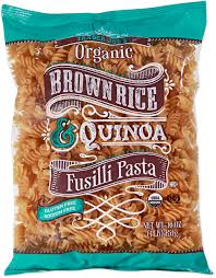 TRADER JOES ORGANIC BROWN RICE  & QUINOA FUSILLI PASTA 16 OZ #ROCK VALUE-ORDER BY  TUESDAY EVENING AUGUST 19 ARRIVING AUGUST 27 FOR DELIVERY#