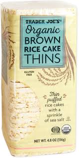 TRADER JOE'S ORGANIC BROWN RICE CAKE THINS 4.8 OZ #ROCK VALUE-ORDER BY TUESDAY EVENING NOV 25 ARRIVING DEC 03 FOR DELIVERY#
