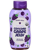 TRADER JOES ORGANIC CONCORD GRAPE JELLY 20 OZ #ROCK VALUE-ORDER BY  TUESDAY EVENING OCT 28  ARRIVING NOV 05   FOR DELIVERY#