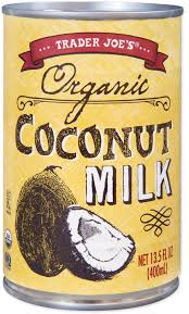 TRADER JOES TJS ORGANIC COCONUT MILK 13.5 OZ #ROCK VALUE-ORDER BY  TUESDAY EVENING DEC 23  ARRIVING  DEC 31   FOR DELIVERY#