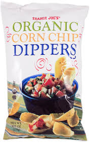 TRADER JOE'S ORGANIC CORN CHIP DIPPERS 9.75 OZ #ROCK VALUE-ORDER BY TUESDAY EVENING NOV 25 ARRIVING DEC 03 FOR DELIVERY#