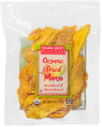 TRADER JOE'S ORGANIC DRIED MANGO UNSULFURED AND UNSWEETENED 6 OZ #ROCK VALUE-ORDER BY TUESDAY EVENING NOV 25 ARRIVING DEC 03 FOR DELIVERY#