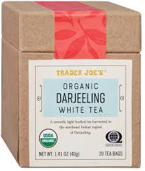 TRADER JOE'S ORGANIC DARJEELING WHITE TEA 20 CT  #ROCK VALUE-ORDER BY  TUESDAY EVENING JULY 15 ARRIVING JULY 23   FOR DELIVERY#
