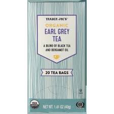 TRADER JOE'S ORGANIC EARL GREY TEA 20 CT #ROCK VALUE-ORDER BY  TUESDAY EVENING JULY 15 ARRIVING JULY 23   FOR DELIVERY#