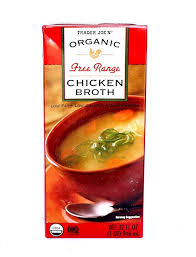 TRADER JOES ORGANIC FREE RANGE CHICKEN BROTH 32 OZ #ROCK VALUE-ORDER BY TUESDAY EVENING SEP 30 ARRIVING OCT 08 FOR DELIVERY#