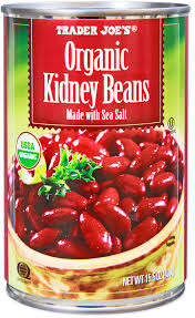 TRADER JOES ORGANIC KIDNEY BEANS 15.5 OZ #ROCK VALUE-ORDER BY TUESDAY EVENING AUGUST 19 ARRIVING AUGUST 27 FOR DELIVERY#