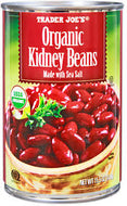 TRADER JOES ORGANIC KIDNEY BEANS 15.5 OZ #ROCK VALUE-ORDER BY TUESDAY EVENING AUGUST 19 ARRIVING AUGUST 27 FOR DELIVERY#